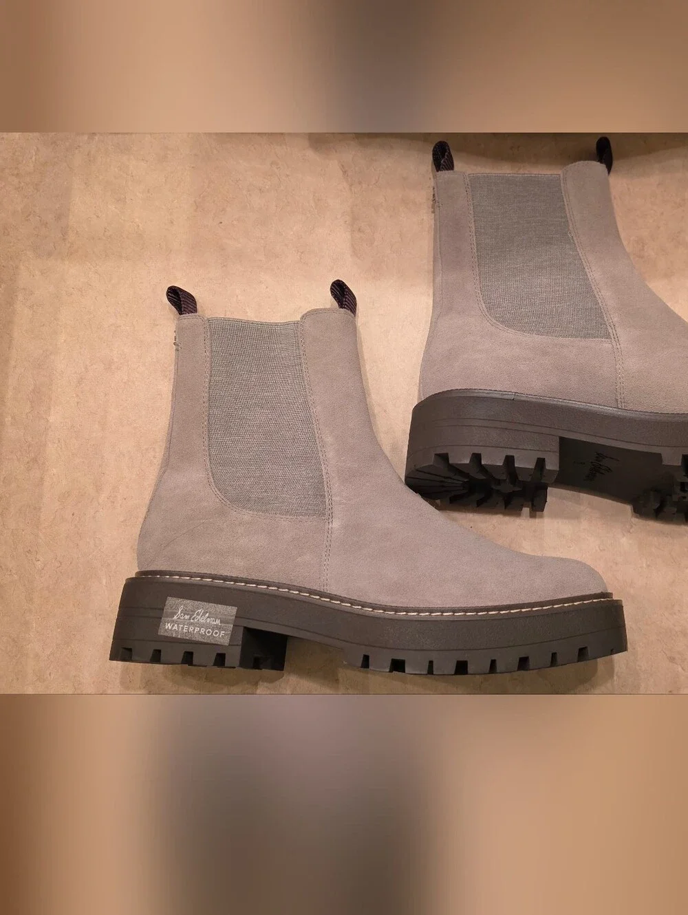 NWOT Sam Edelman Waterproof Suede Boots